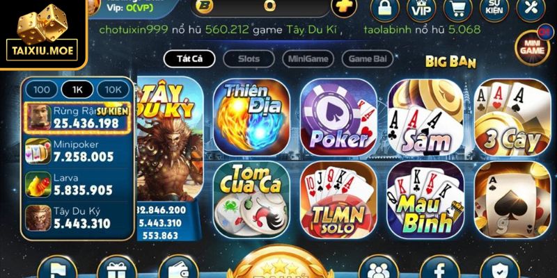 RIKVIP - Sân Chơi Giải Trí Tài Xỉu Online Với Hũ Thưởng Cao 2 Tận hưởng Tài Xỉu Livestream giải trí hấp dẫn